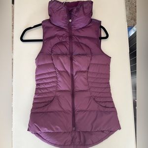 Purple Lululemon Down Filled Vest